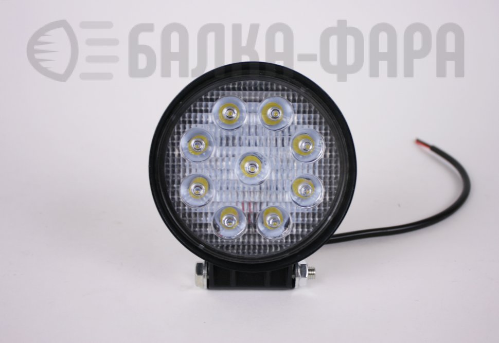 LED фара 2009 на 27 Ватт дальнего света SLIM