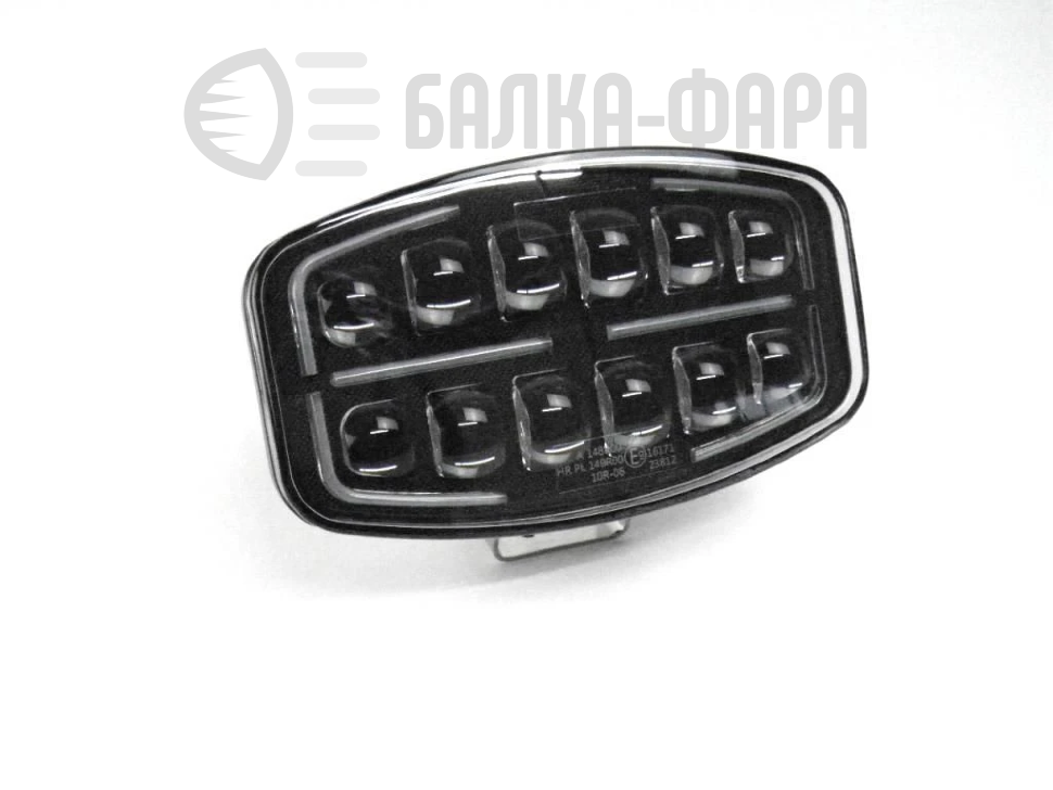 Фара светодиодная 10" 90W, ДХО желтый и белый, дальний свет